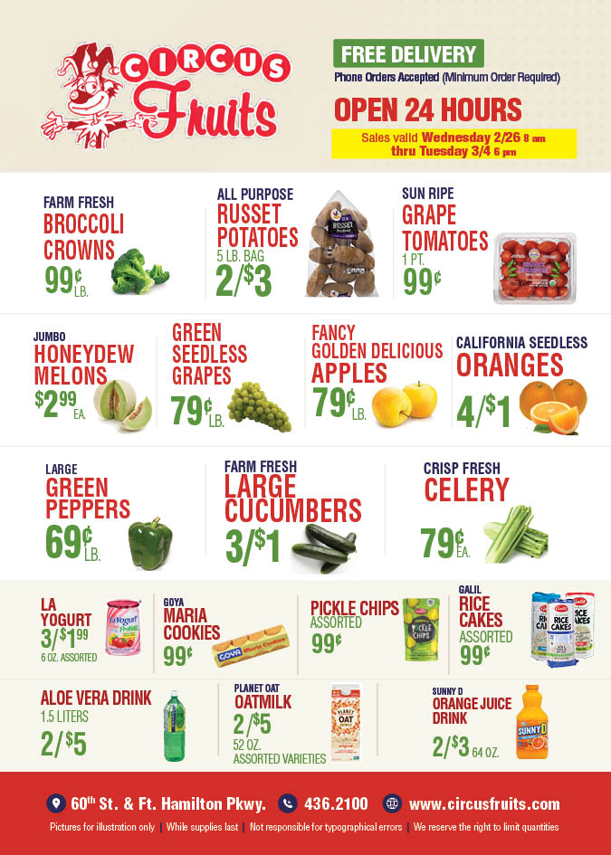 Circus Fruits Weekly