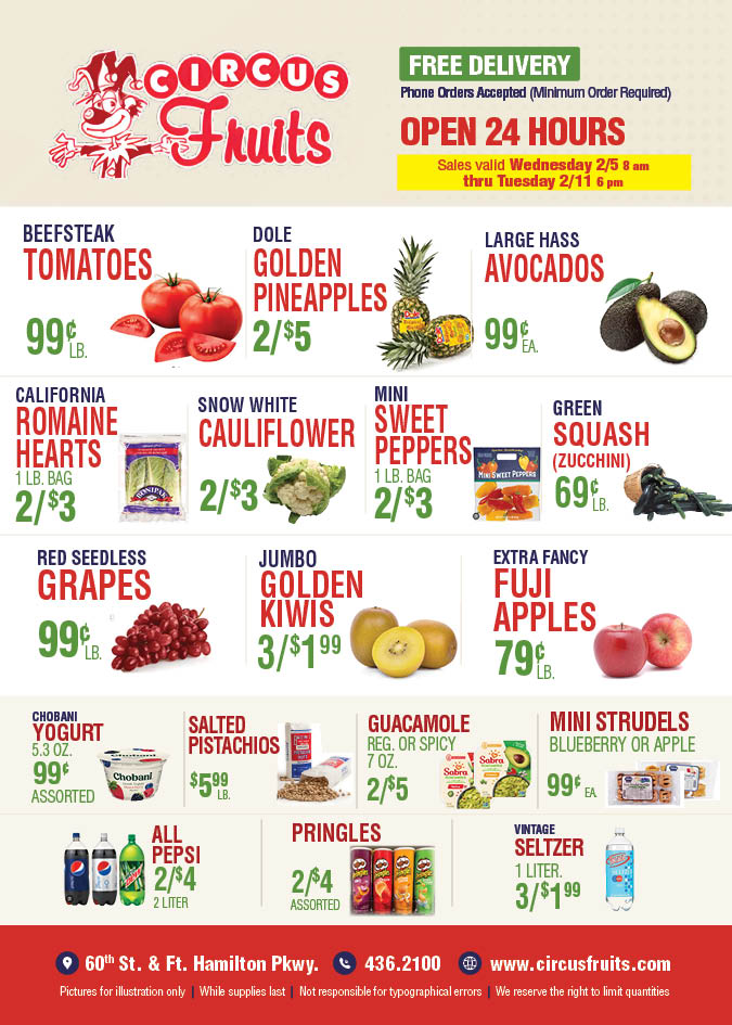 Circus Fruits Weekly