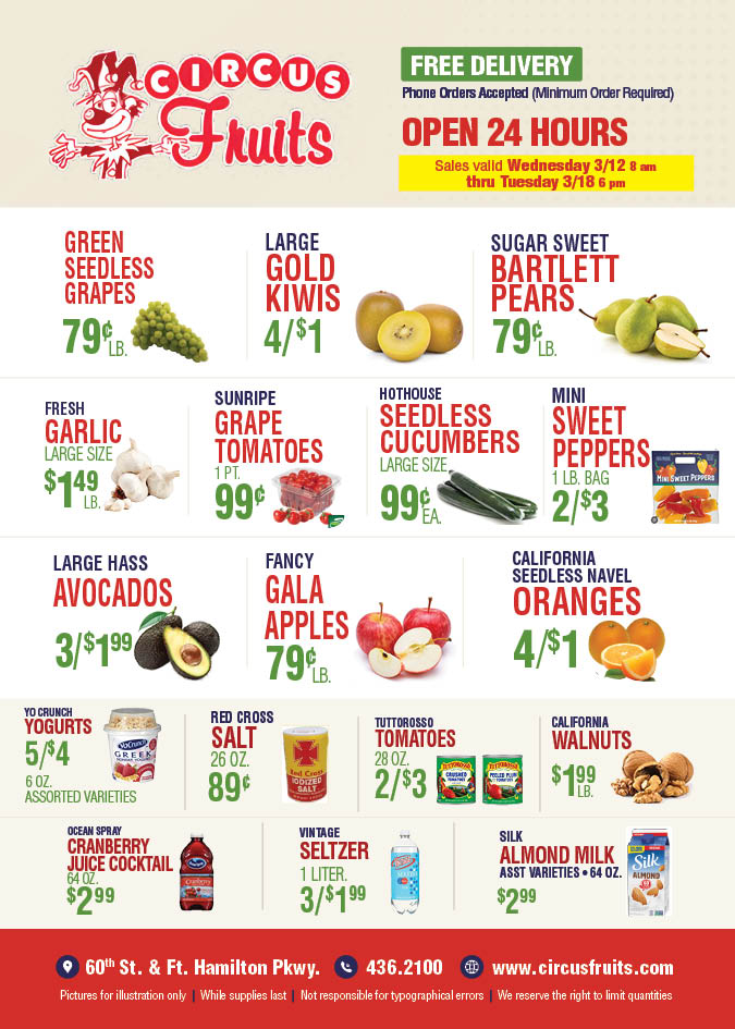 Circus Fruits Weekly