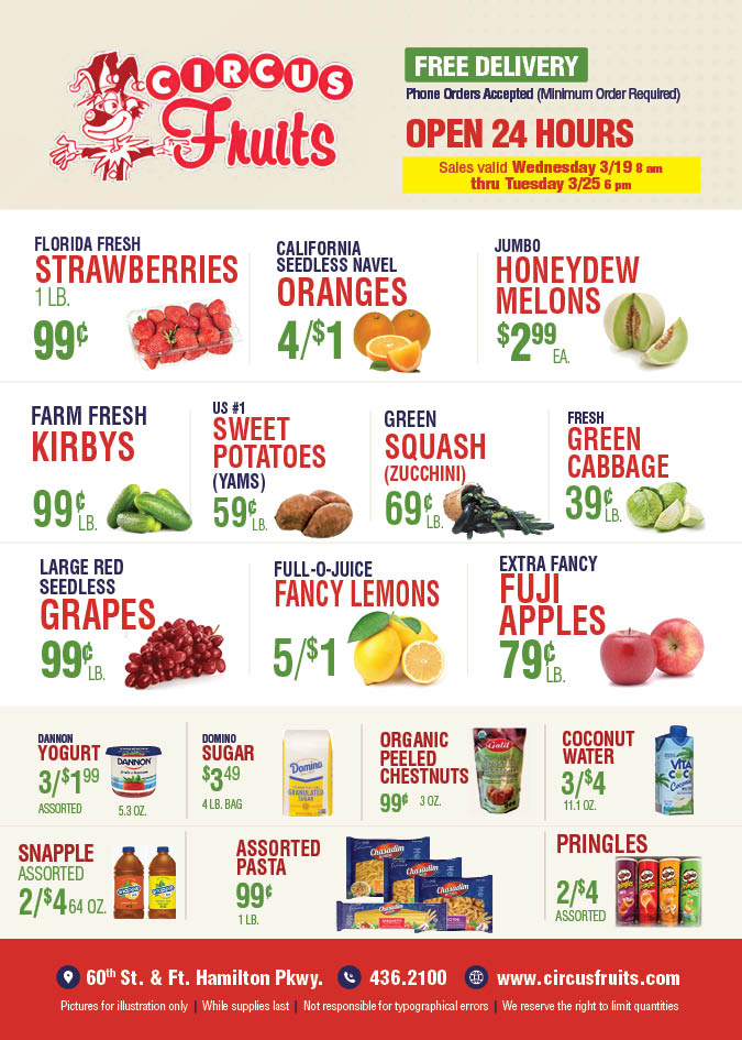 Circus Fruits Weekly