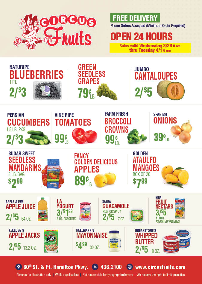 Circus Fruits Weekly