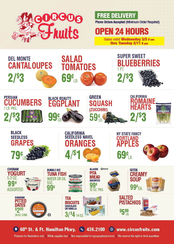 Circus Fruits Weekly