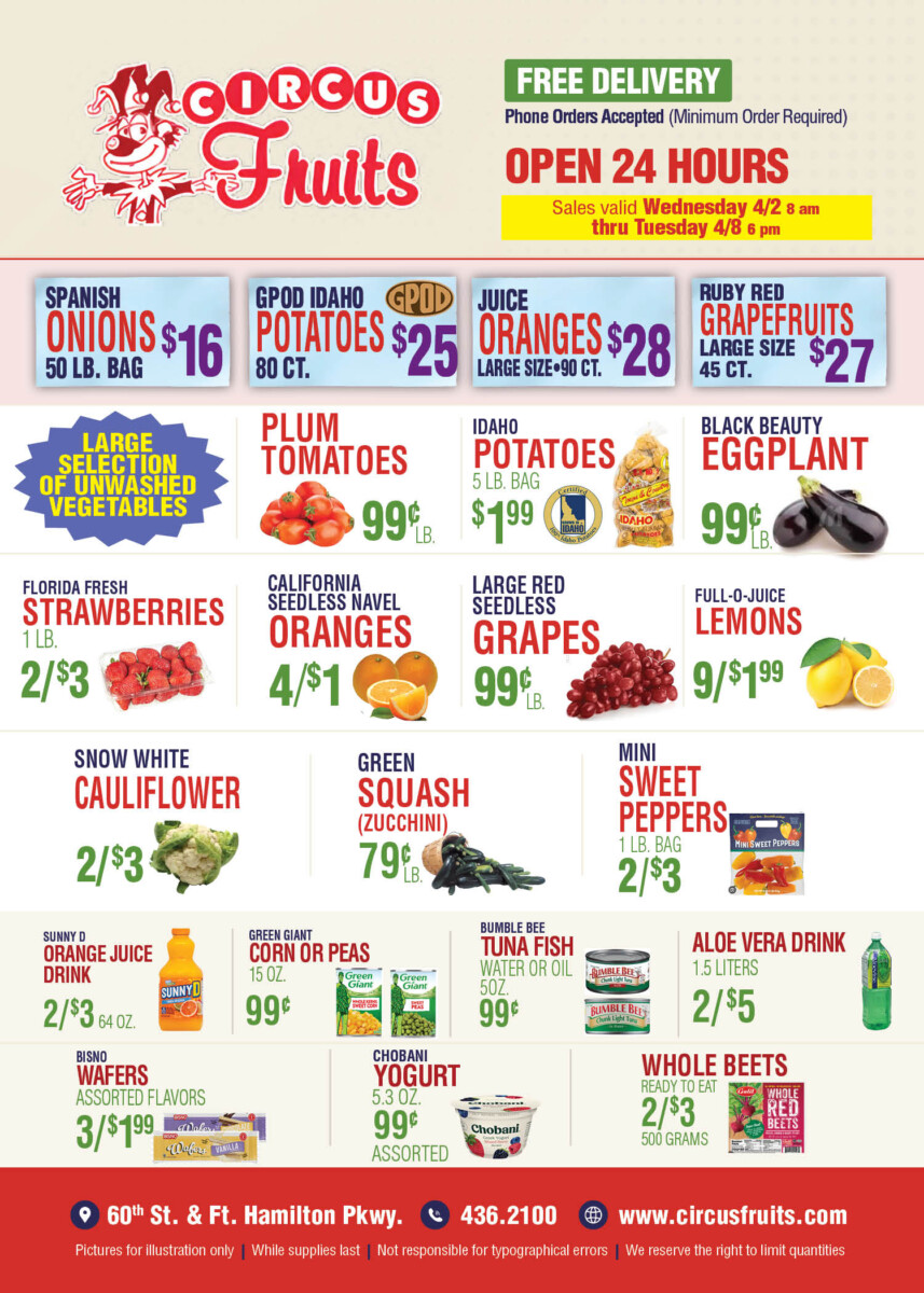 Circus Fruits Weekly