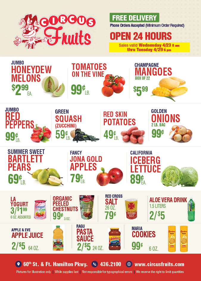 Circus Fruits Weekly