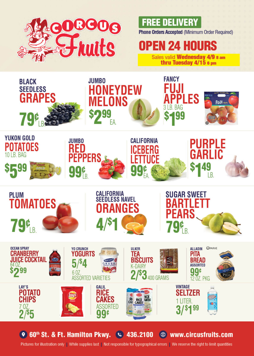 Circus Fruits Weekly