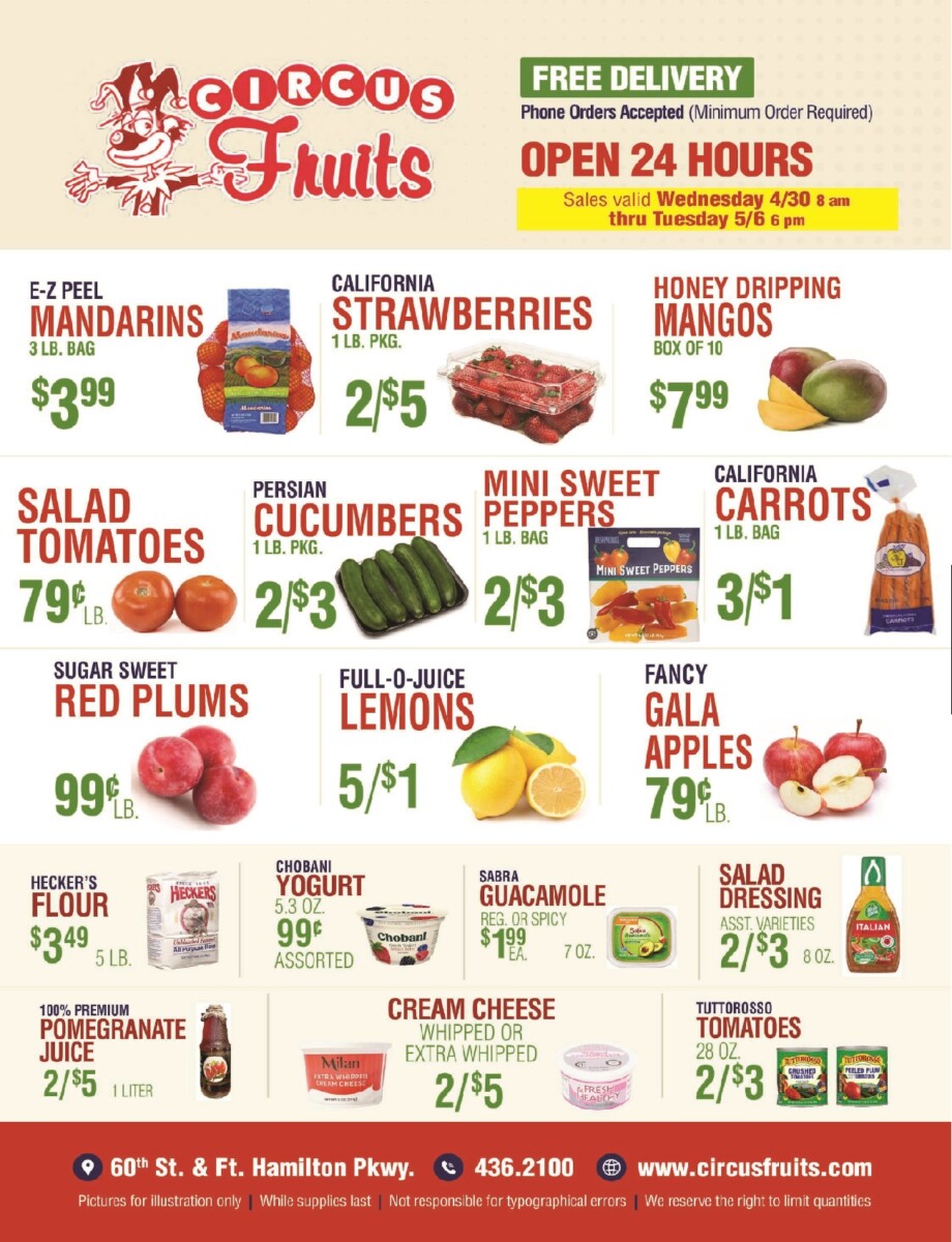 Circus Fruits Weekly