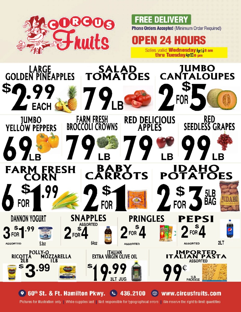 Circus Fruits Weekly