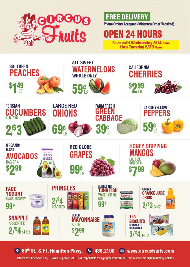 Circus Fruits Weekly