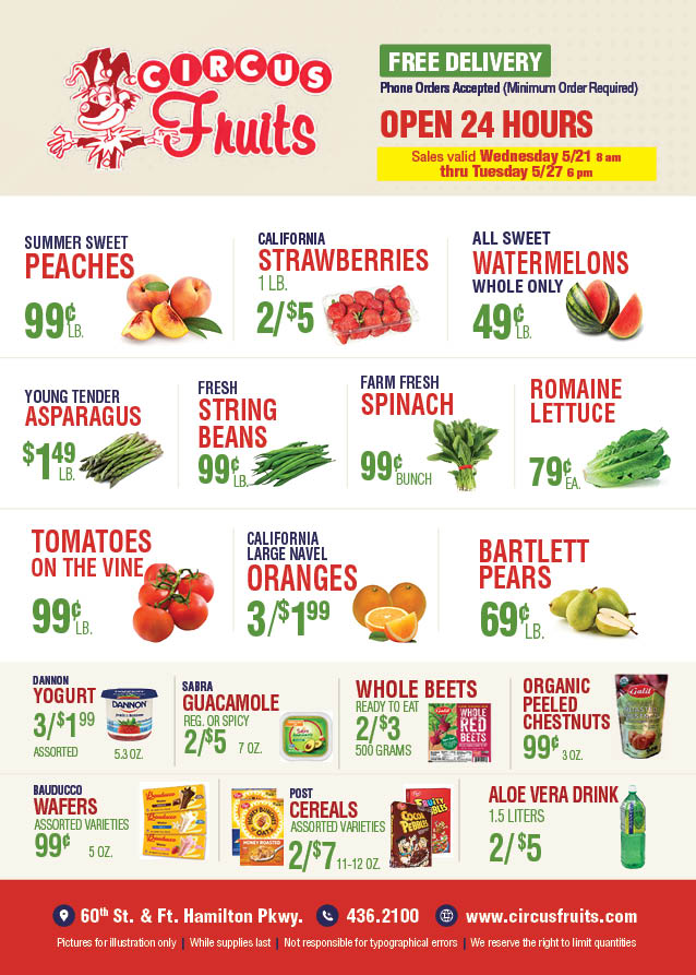 Circus Fruits Weekly