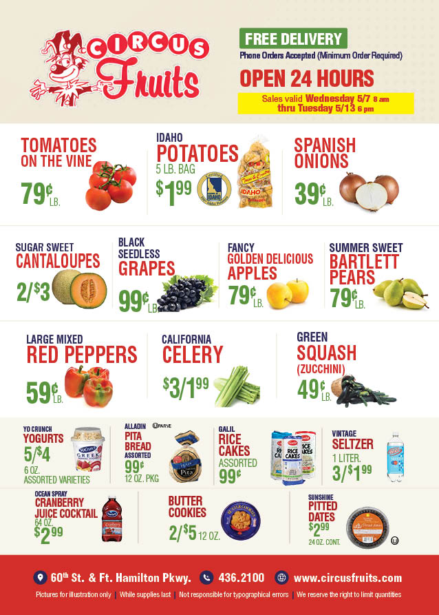 Circus Fruits Weekly