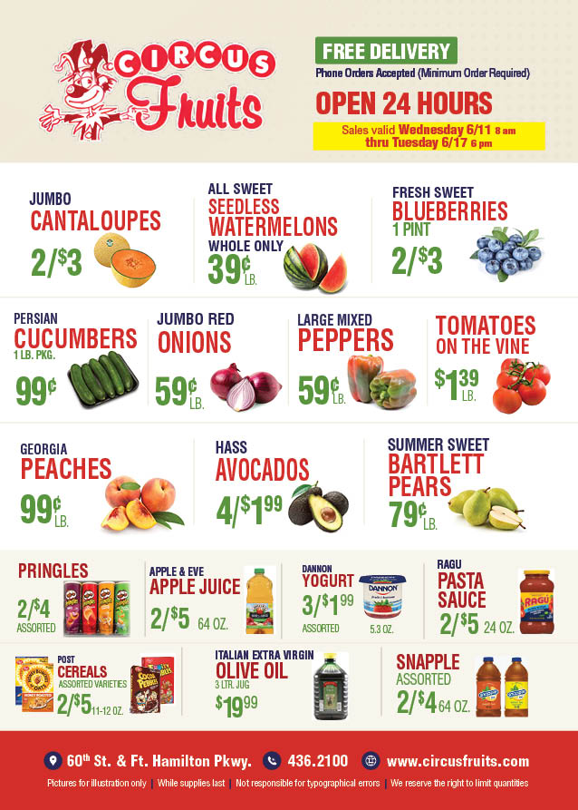 Circus Fruits Weekly