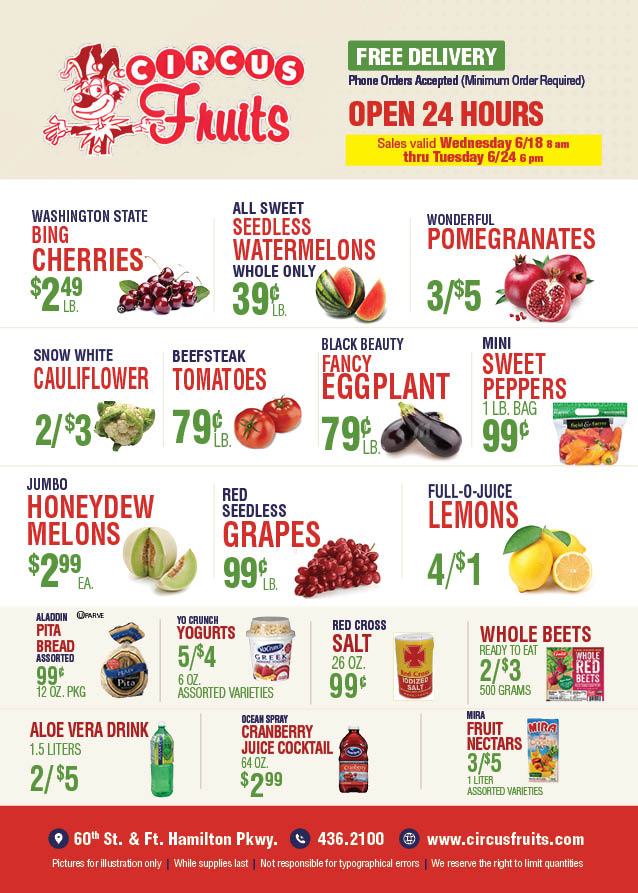 Circus Fruits Weekly