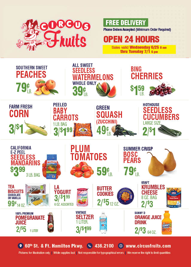 Circus Fruits Weekly
