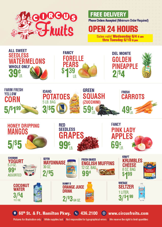 Circus Fruits Weekly