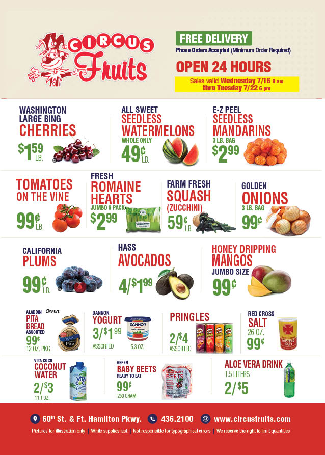 Circus Fruits Weekly