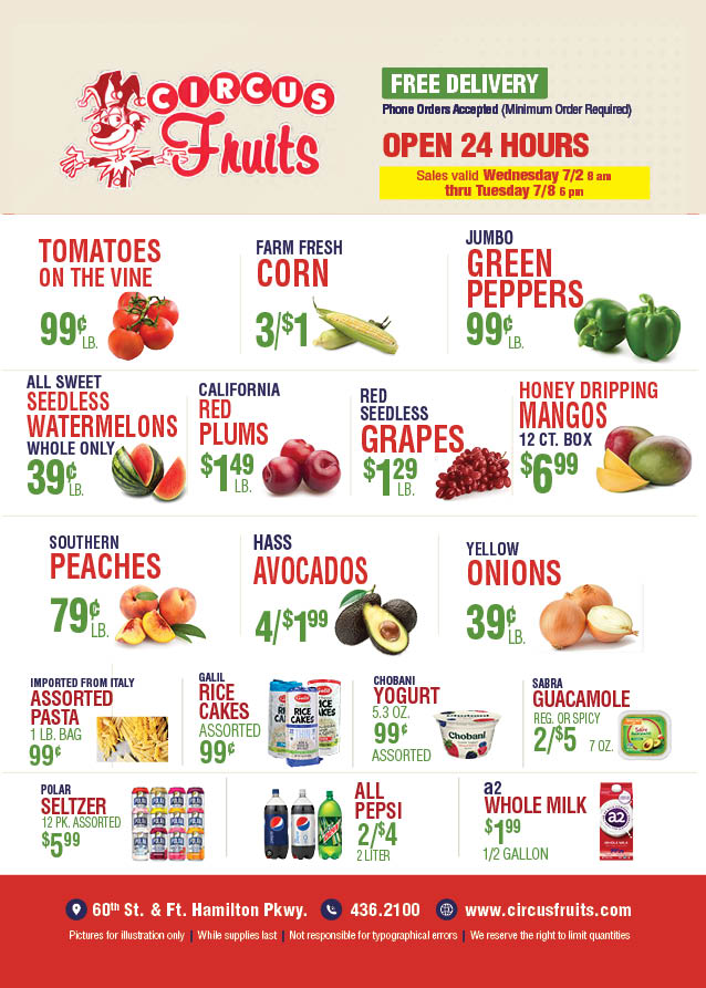 Circus Fruits Weekly