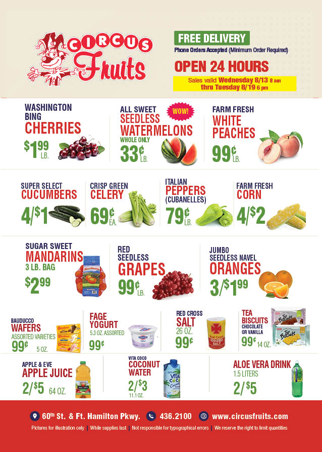 Circus Fruits Weekly