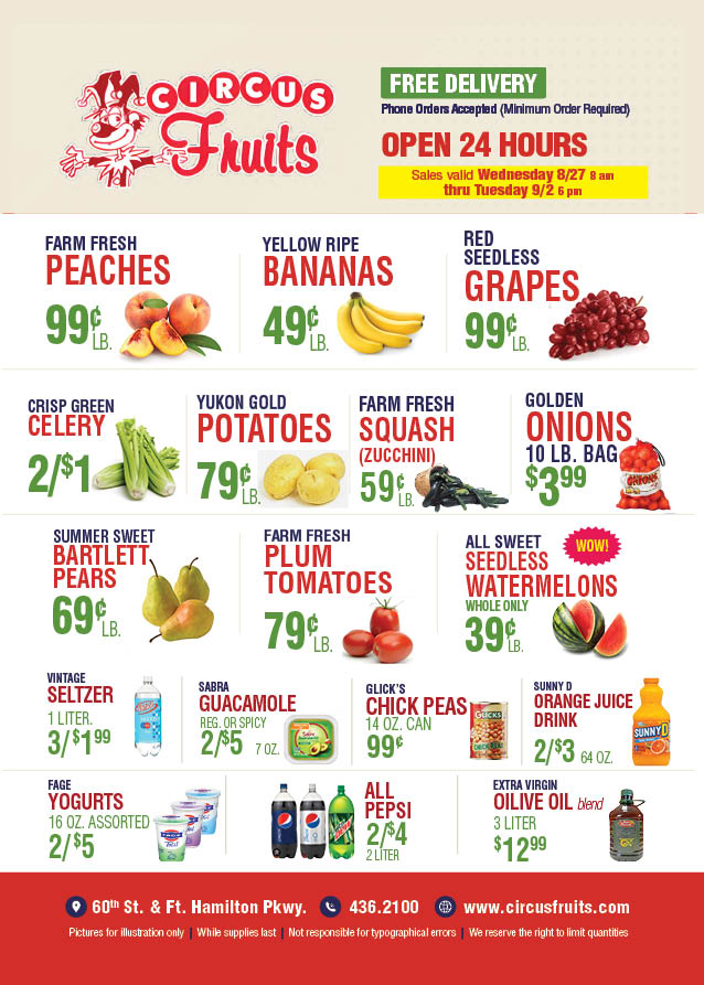 Circus Fruits Weekly