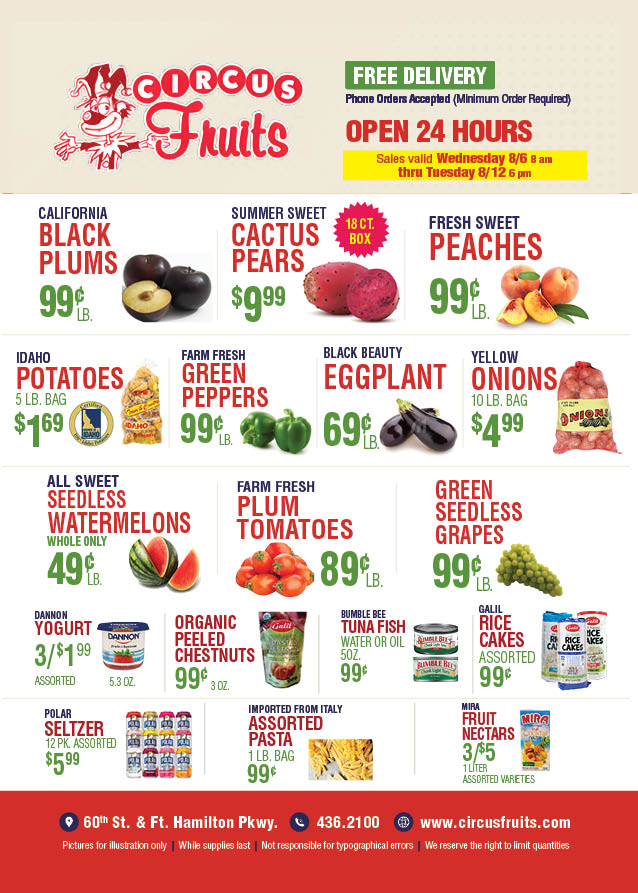 Circus Fruits Weekly