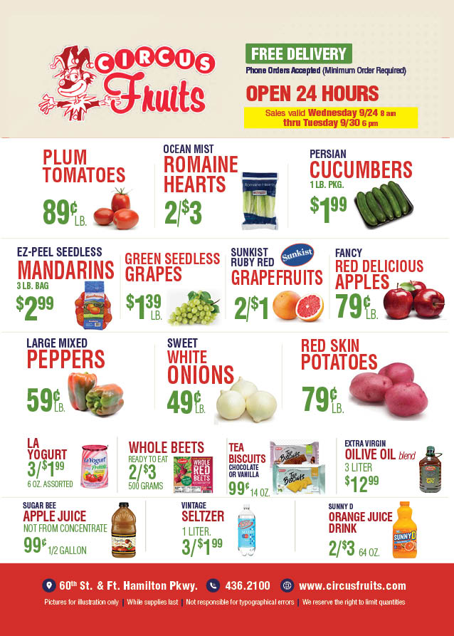 Circus Fruits Weekly