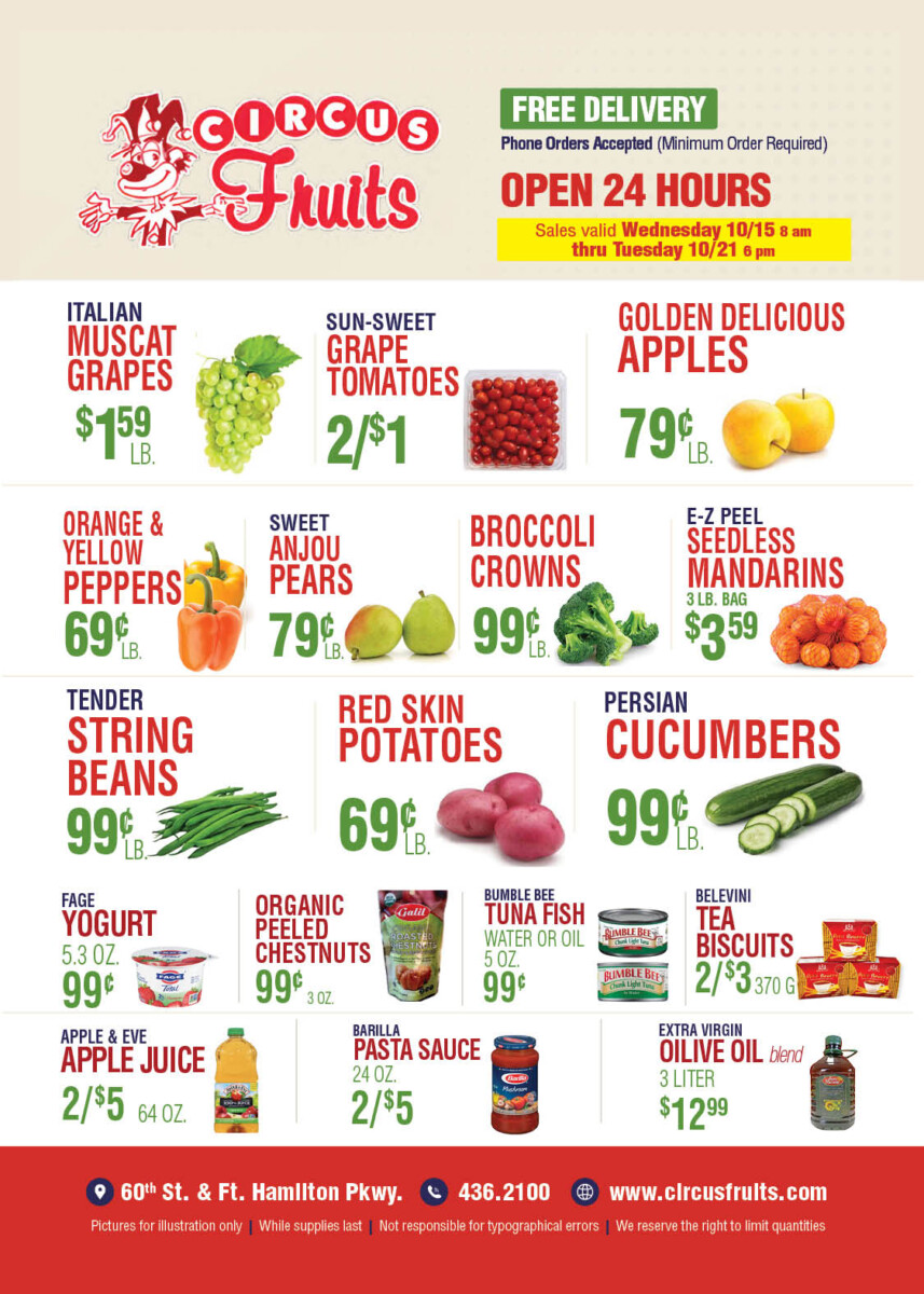 Circus Fruits Weekly
