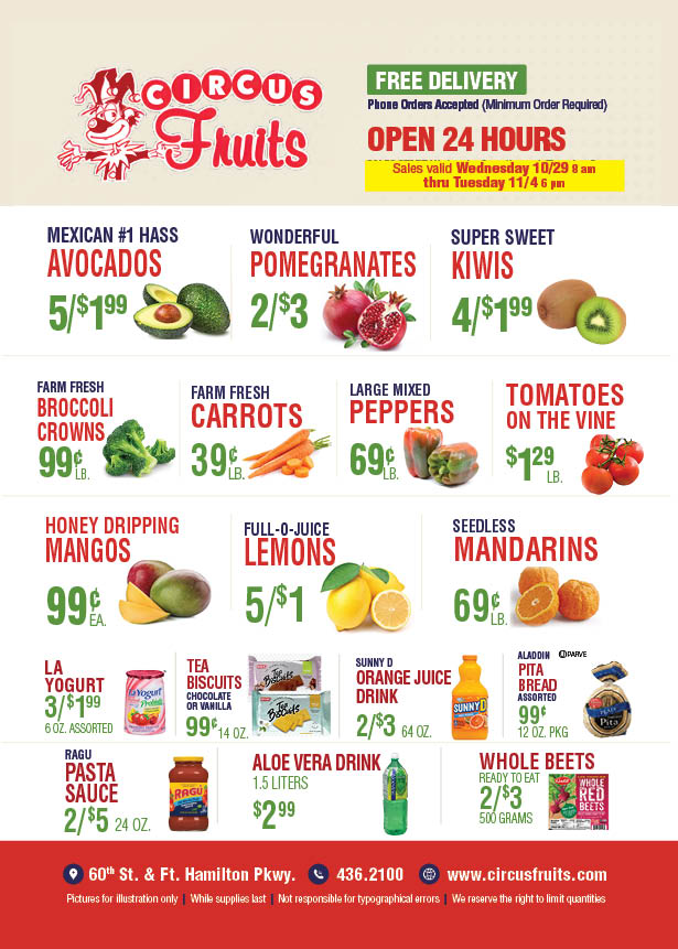 Circus Fruits Weekly