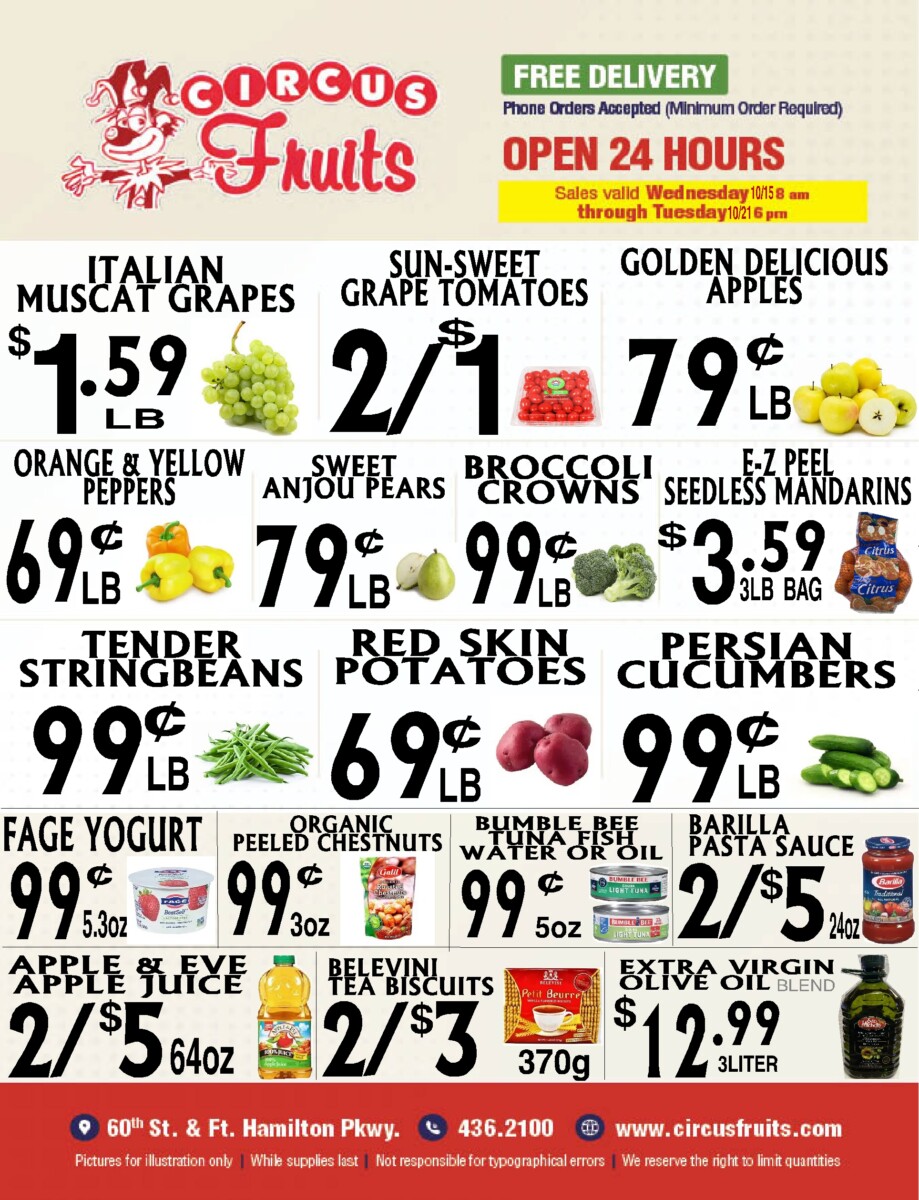 Circus Fruits Weekly