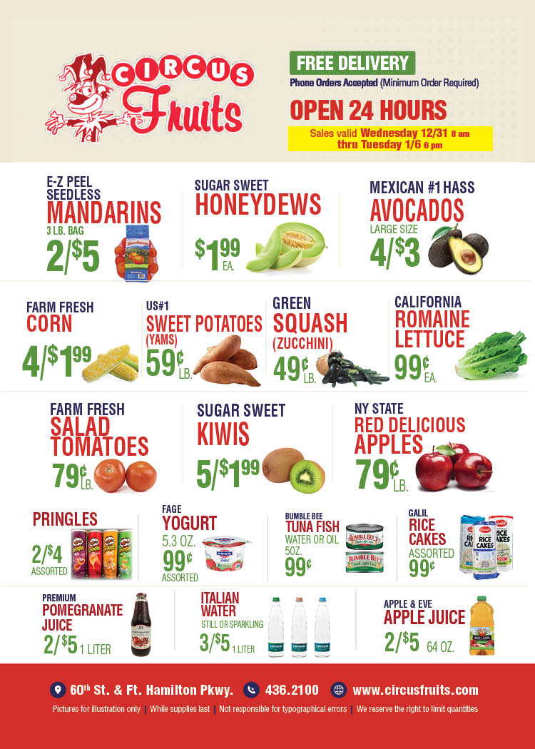 Circus Fruits Weekly