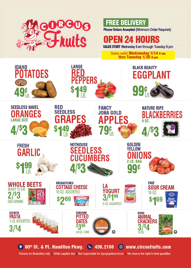 Circus Fruits Weekly