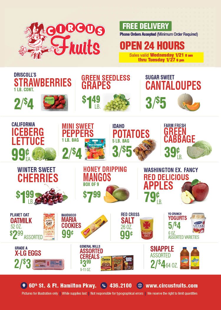 Circus Fruits Weekly