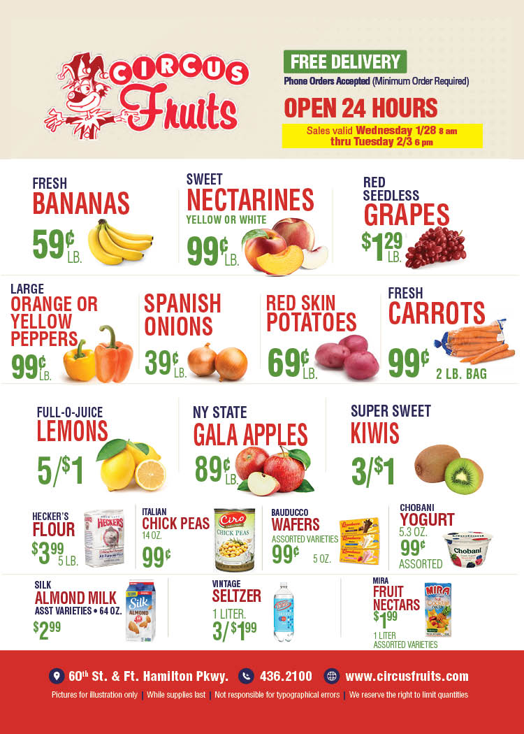 Circus Fruits Weekly