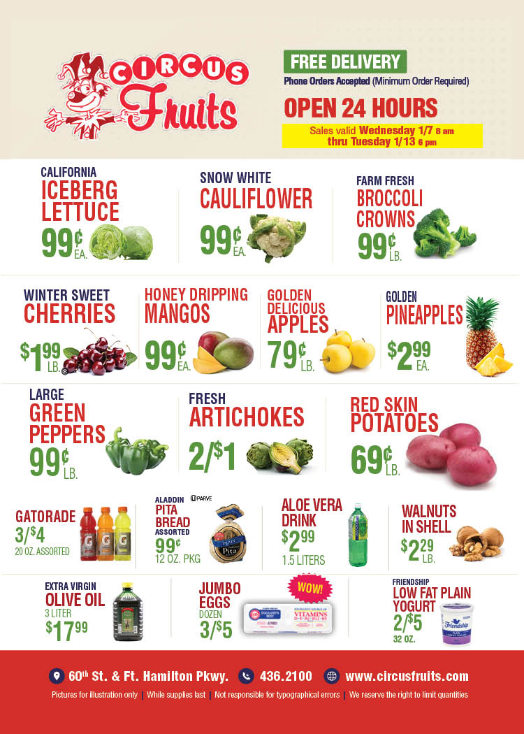 Circus Fruits Weekly