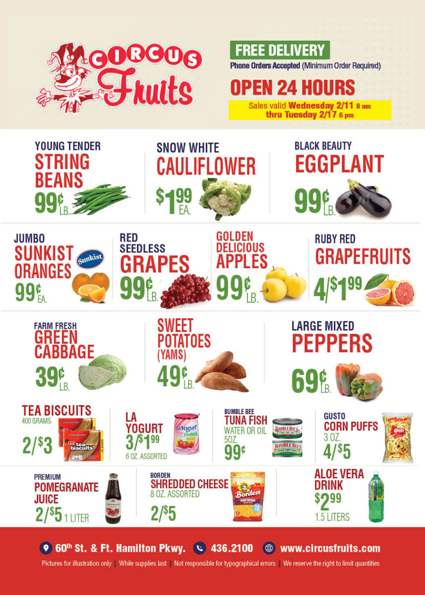 Circus Fruits Weekly