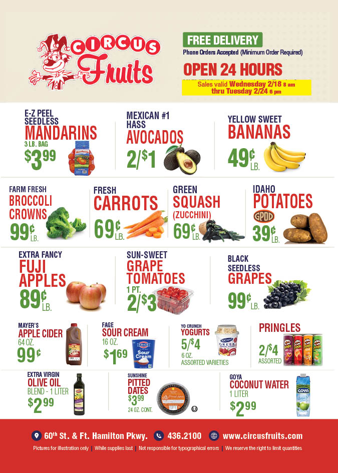 Circus Fruits Weekly