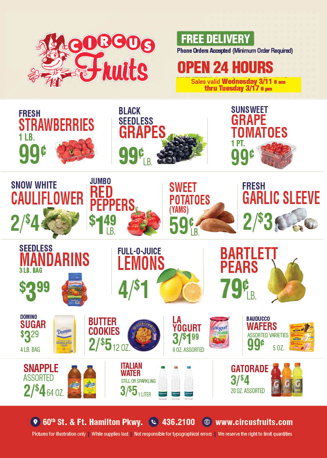 Circus Fruits Weekly