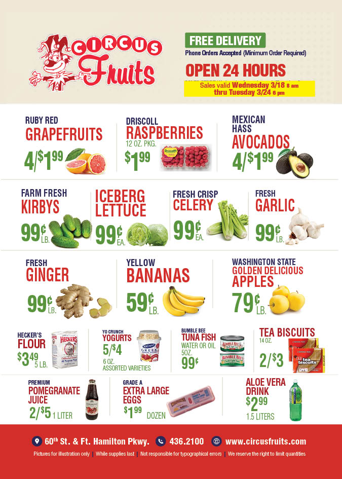 Circus Fruits Weekly