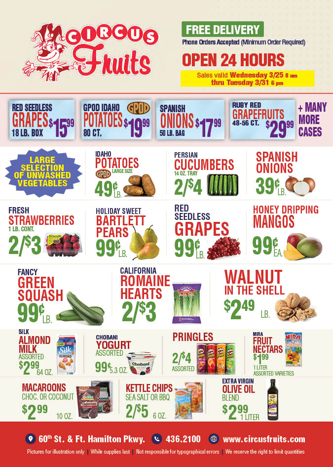 Circus Fruits Weekly