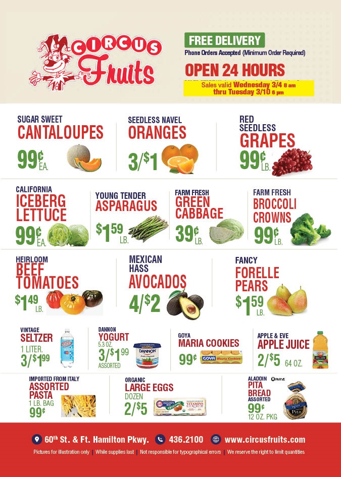 Circus Fruits Weekly