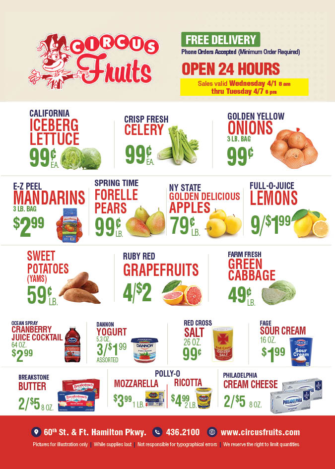 Circus Fruits Weekly