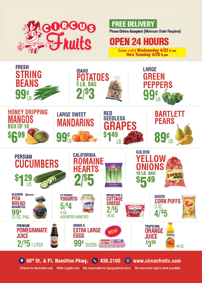 Circus Fruits Weekly