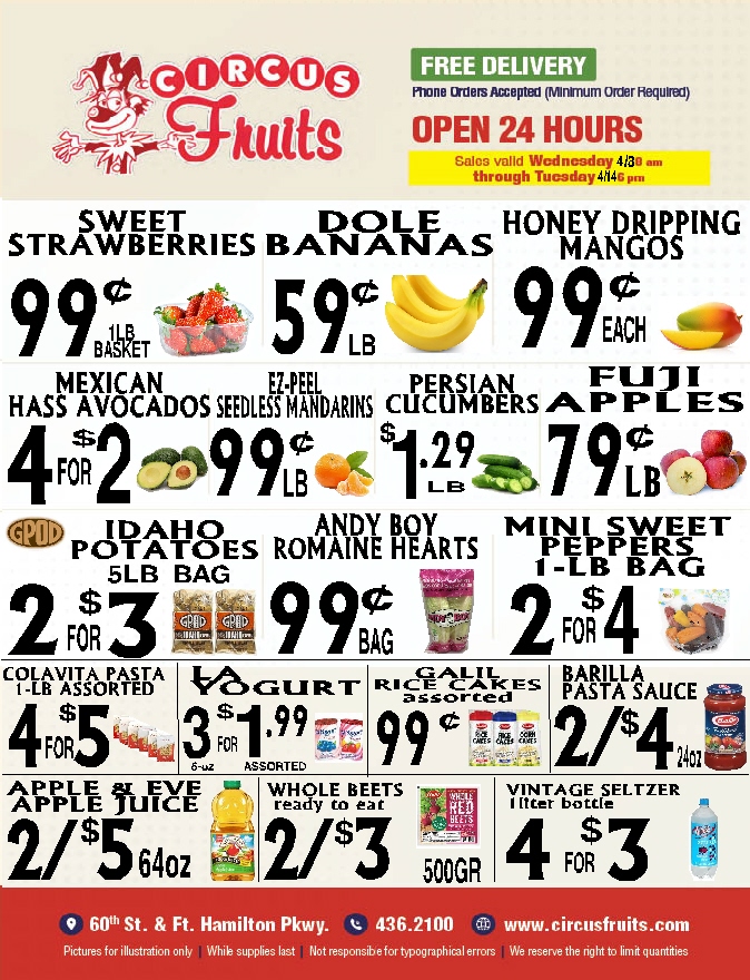 Circus Fruits Weekly