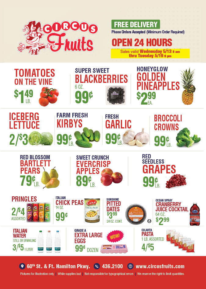 Circus Fruits Weekly