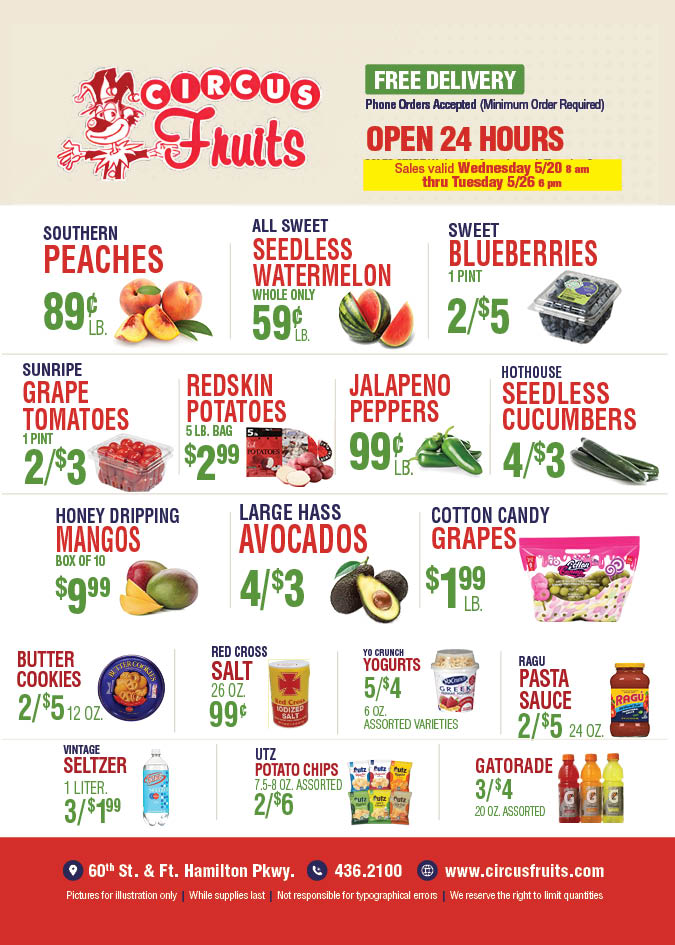 Circus Fruits Weekly