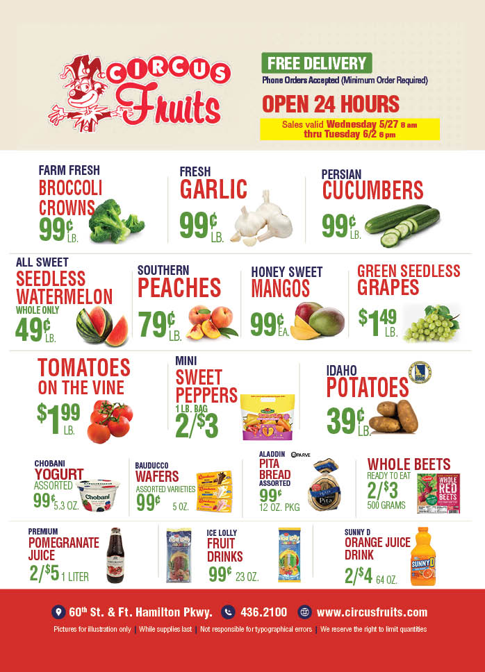 Circus Fruits Weekly