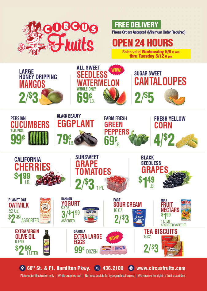 Circus Fruits Weekly