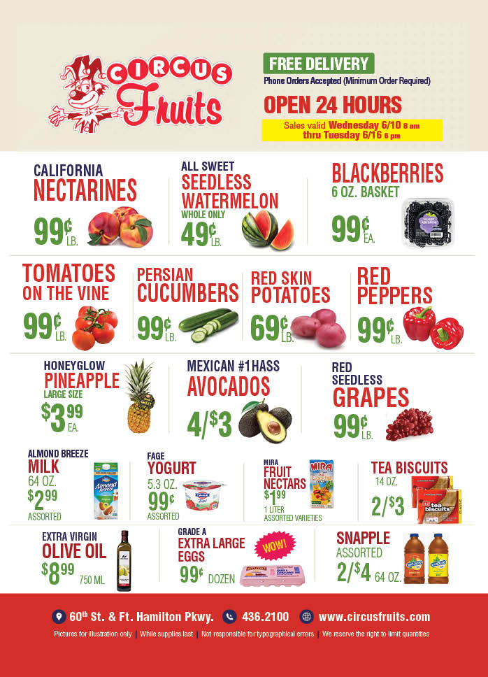 Circus Fruits Weekly