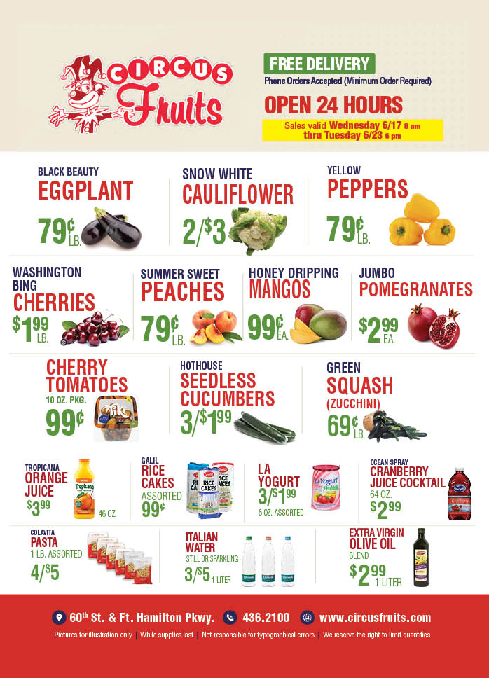 Circus Fruits Weekly