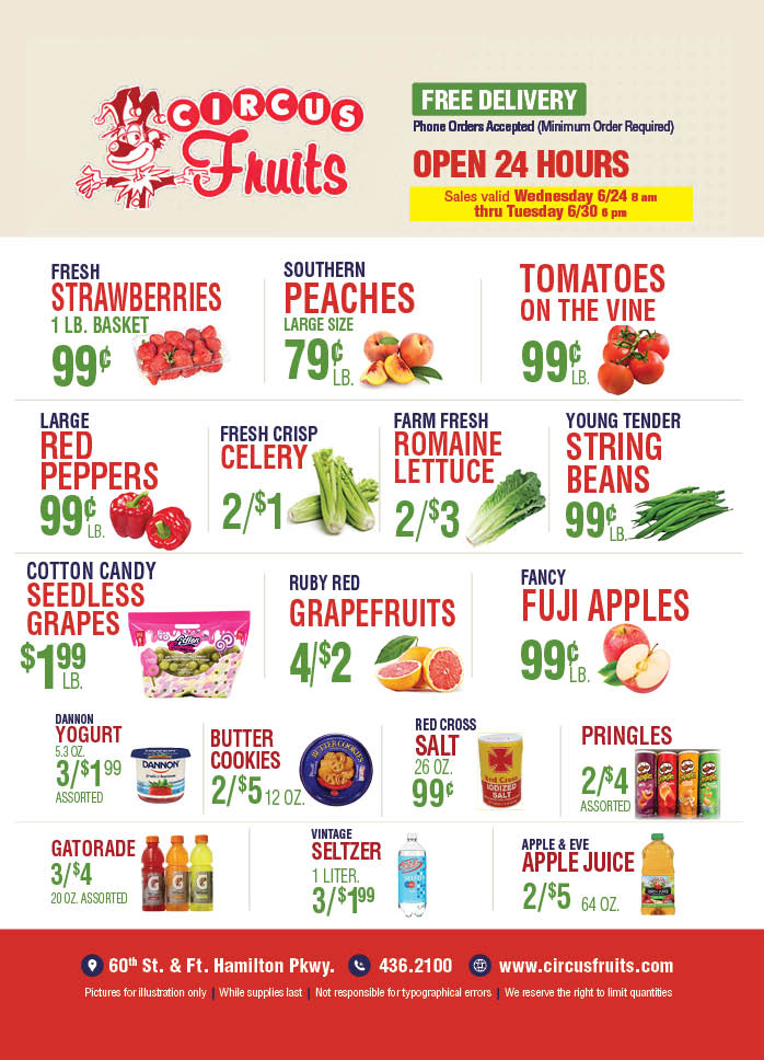 Circus Fruits Weekly