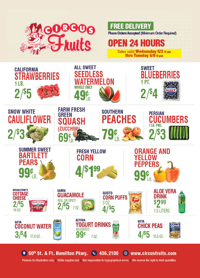 Circus Fruits Weekly