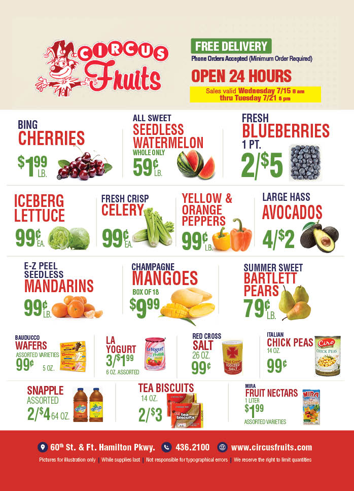 Circus Fruits Weekly